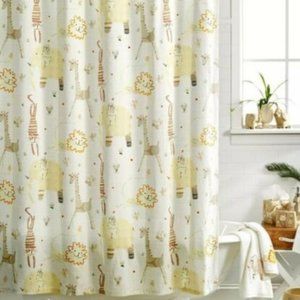 Creative Bath Animal Crackers Shower Curtain, Zoo, Children's Fabric